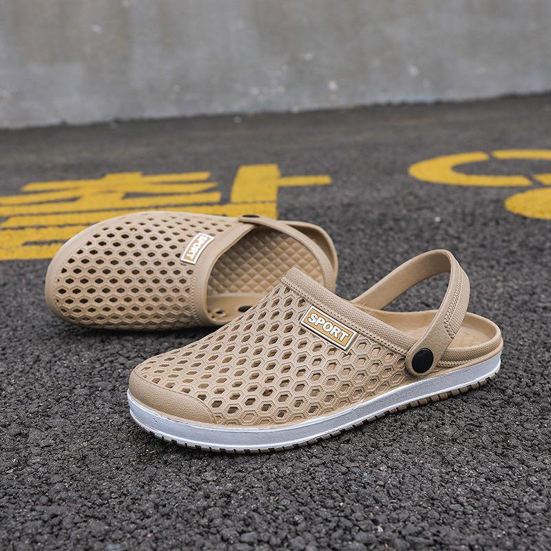

Unisex Fashion Beach Sandals Men Anti Slip Thick Sole Slippers Lightweight 2025 Summer New Flip Flops Garden Shoes Man 44 хакі