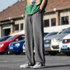 Linen pants men's thin cotton and linen pants autumn new straight loose wide-leg trousers men's casual pants