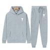 Spring Tide Brand Aml Classic Big Love Printing Men and Women the Same Couple Hooded Sweater Set
