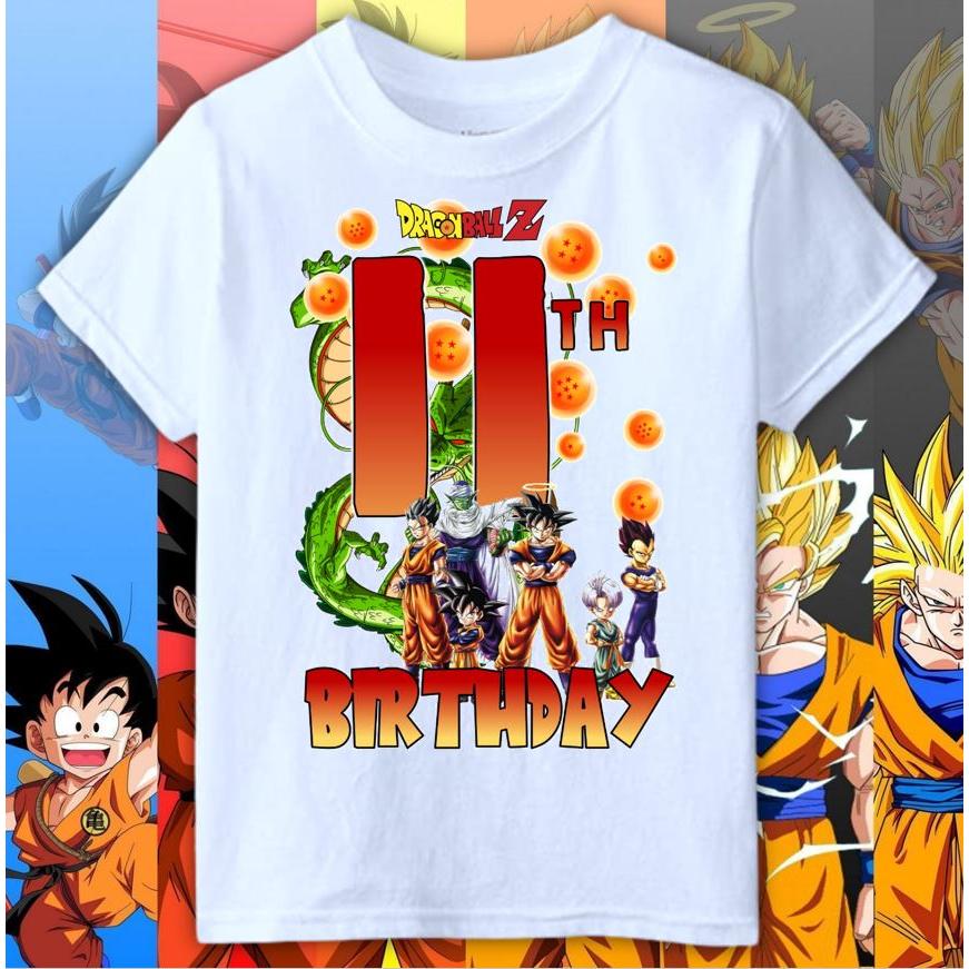 2026 Summer New Dragon Ball BIRTHDAY Kids Shirt Boy Girl Tshirt 012 Years Old Fashion Casual Y2K Shortsleeved Trendy Clothing