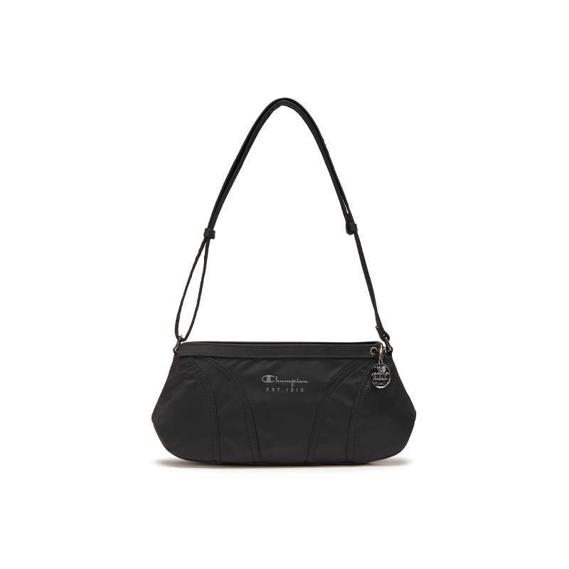 Champion Motorcycle Shoulder Bag SS26 Fashion Versatile Trendy Simple Casual Fabric Single Shoulder Bag Regular Unisex Couple U6AACPU13 Black