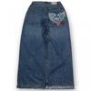 Jeans da Uomo Vestibilità Rilassata Denim Lavato Vintage Con Stampa Grafica Gamba Dritta Pantaloni Streetwear Autunno