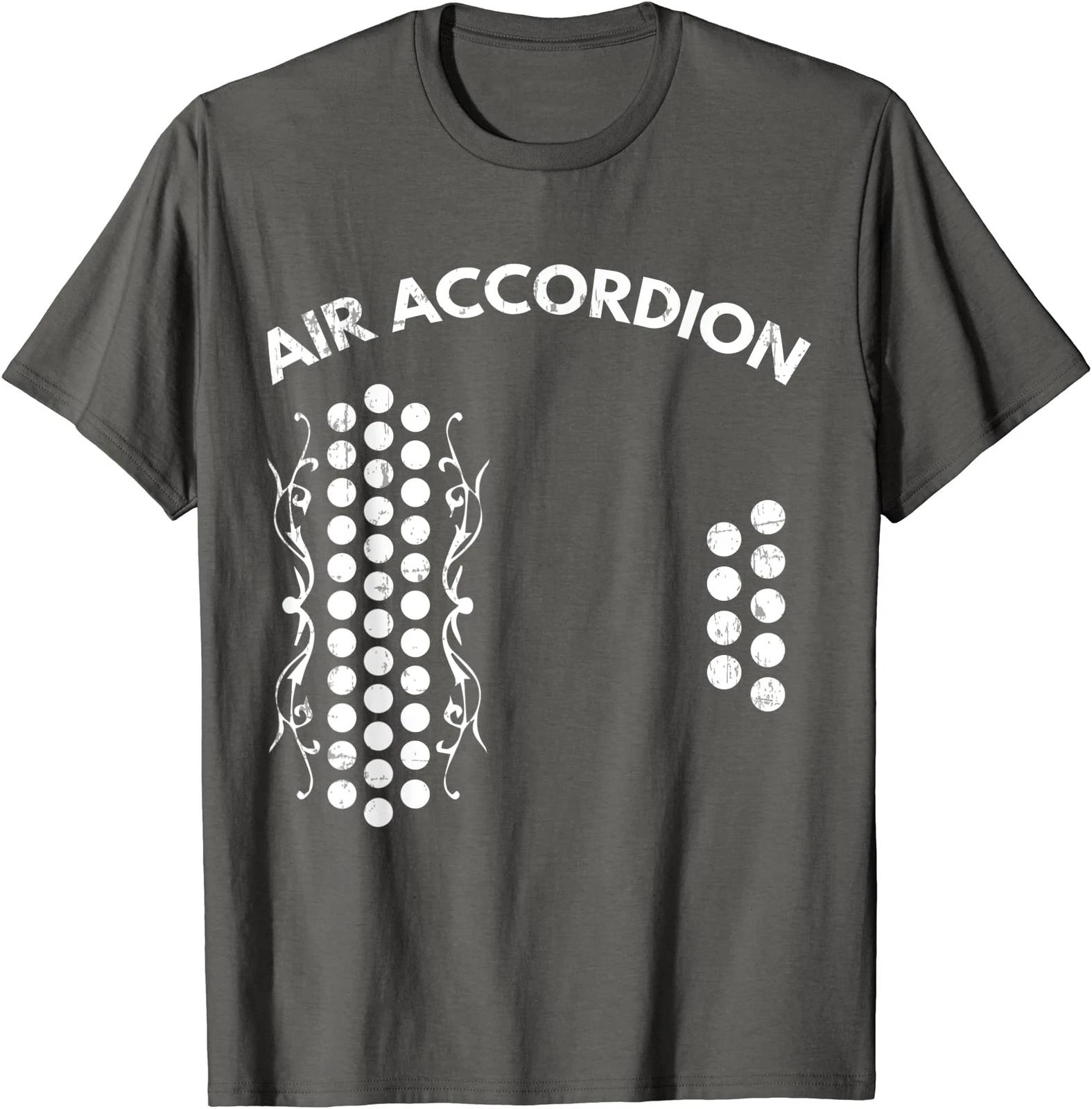 Air Accordion Graphic Music Instrument Musician Tee Unisex T-Shirt XS