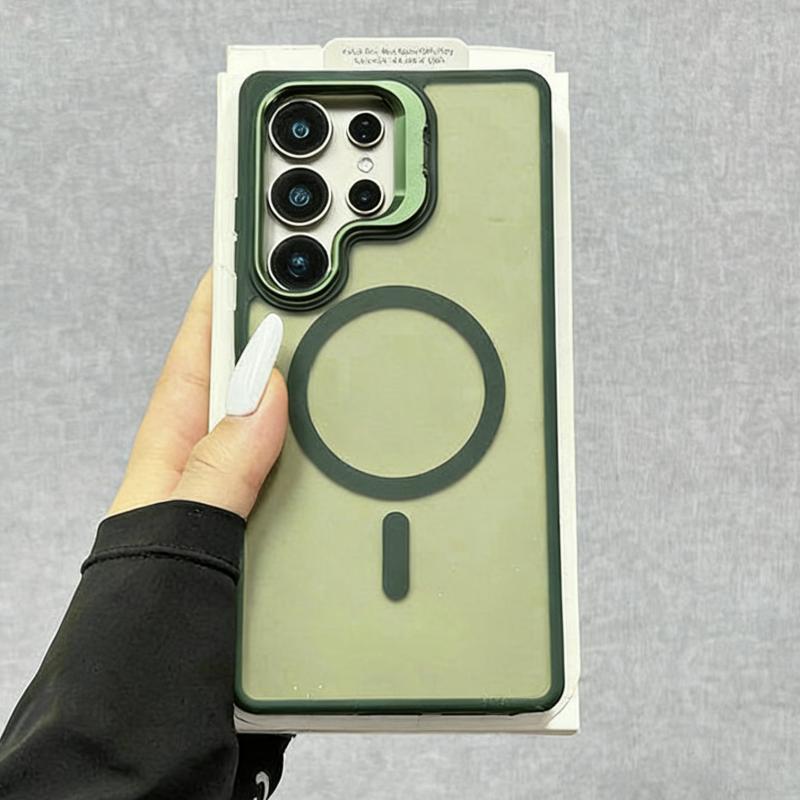 Translucent Matte Armor Case For Samsung Galaxy S26 S25 S24 S23 Ultra Plus FE A16 A26 A36 A56 A17 Magnetic Wireless Charge Cover