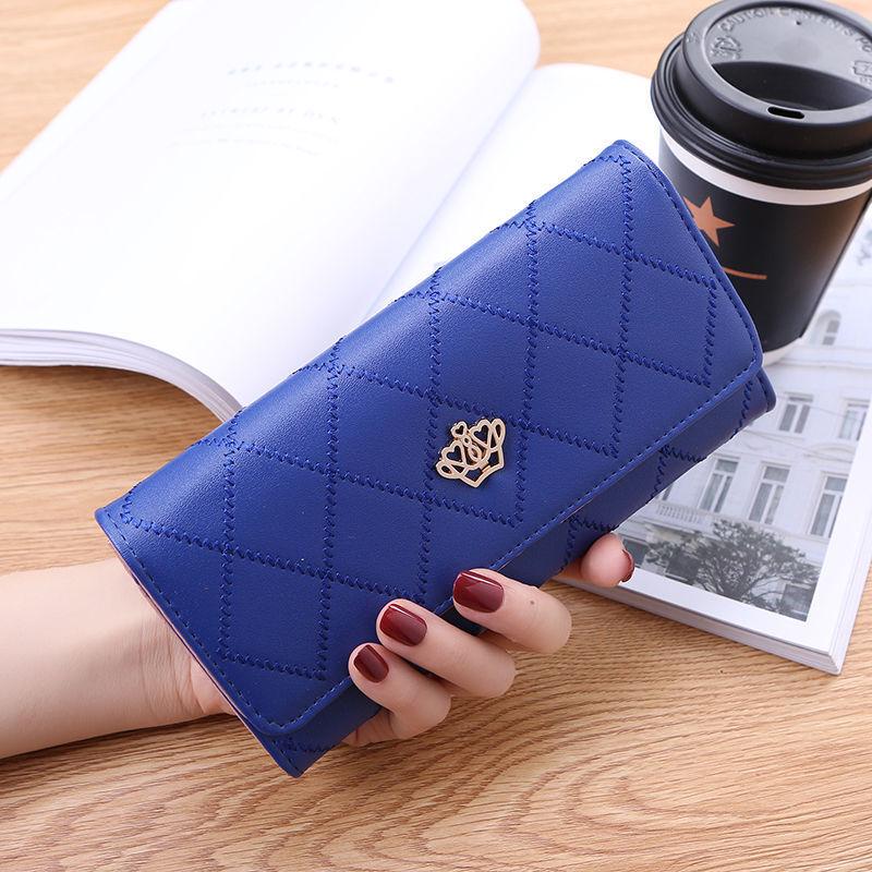 Diamond Pattern PU Leather Women's Wallet - Short Style for Ladies & Students - Aristocratic Design 2024 New