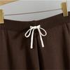 Women's Autumn And Winter Striped Sweater Set Casual Wide Leg Pants  Knitted Two Piece Set  Trendy