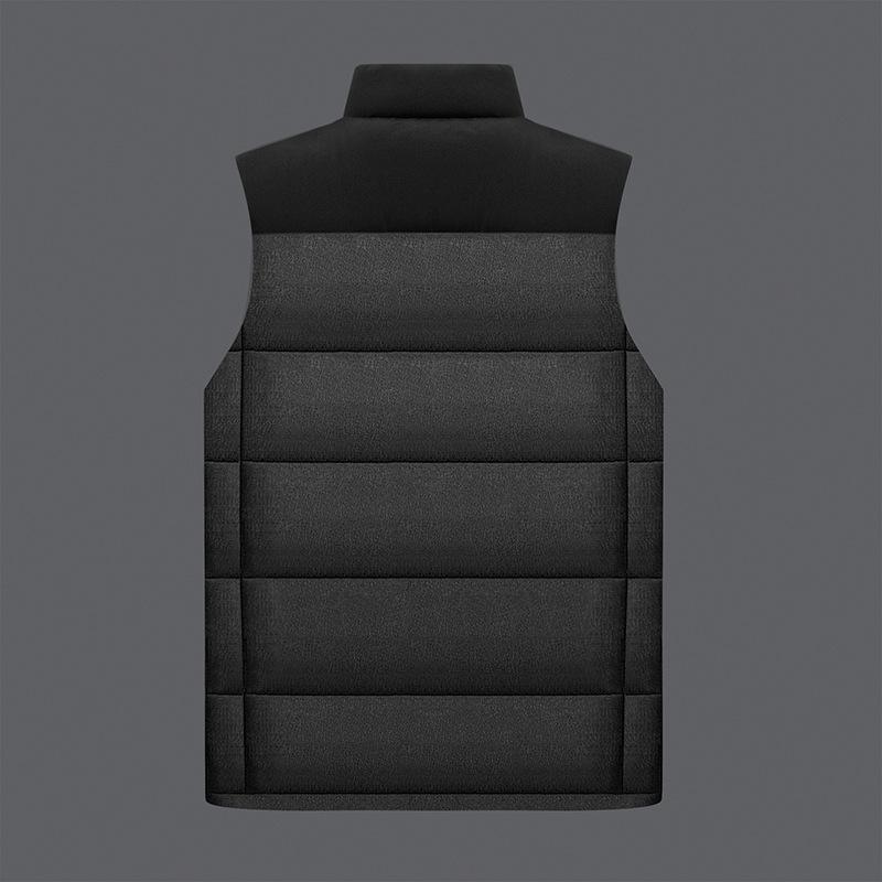 Vest for Men Clothing Fashion Casual Stand Collar Contrast Colors Men Vest 2025 Autumn Outerwear Autumn Winter Coats Men