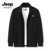 JEEP SPIRIT Men's Casual Stand-Up Collar Printed Jacket