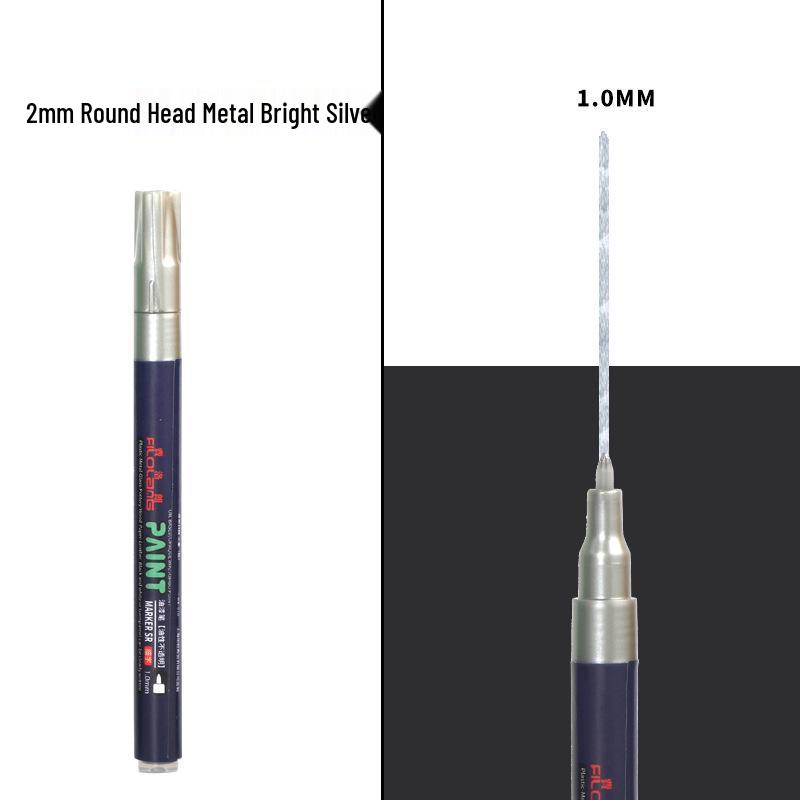 Feiluo Lang Metallic Silver Oil-Based Waterproof Marker Pen