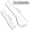 2pcs Mini Metal Makeup Spatula, Small Cosmetic Spoon 2 Shapes Tiny Eye Make Up Applicator Tool Skincare Scoop Facial Massage Beauty Skin Care