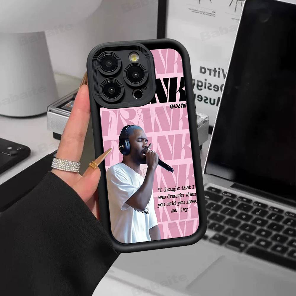 

F-Frank Singer Ocean Silicone Soft Phone Case For IPhone 17 16 14 13 12 11 15 Pro Max Plus Air Cover iPhone 15 pro