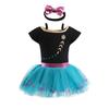 Baby Romper Tutu Dress with Headband Infant Baby Girl Princess Clothes Cute Design Kids Dress Halloween Party Costumes Outfit