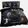 Basketball Bedding Set Cool Sport Theme Comforter Cover Set For Boys Teens Duvet Cover With 2 Pillowcase