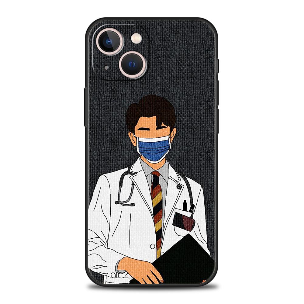 

NurMedical Medicine Phone Case Cover for iPhone 16 15 14 13 12 Pro Max XR XS 11 7 8 Plus Silicone Soft Fundas Capas Bags Coque iPhone 14