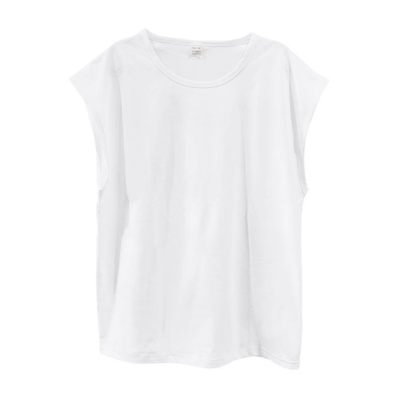 New Summer Vest Men Loose Casual Solid Color Thin T-shirt Men