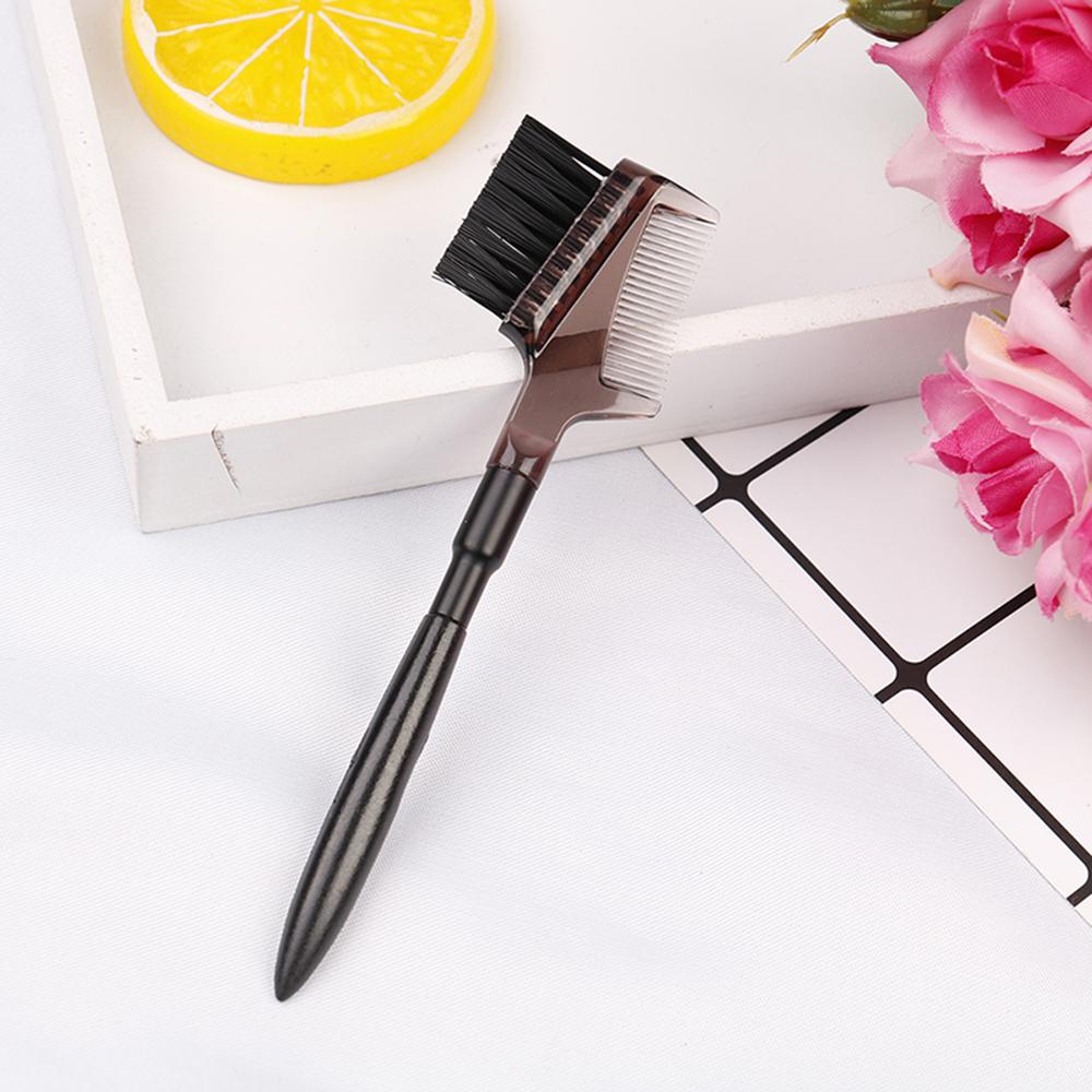 Portable Smooth Makeup Tool Makeup Brush Eyelash Brush Eyebrow Brush Eyebrow Comb Double Side