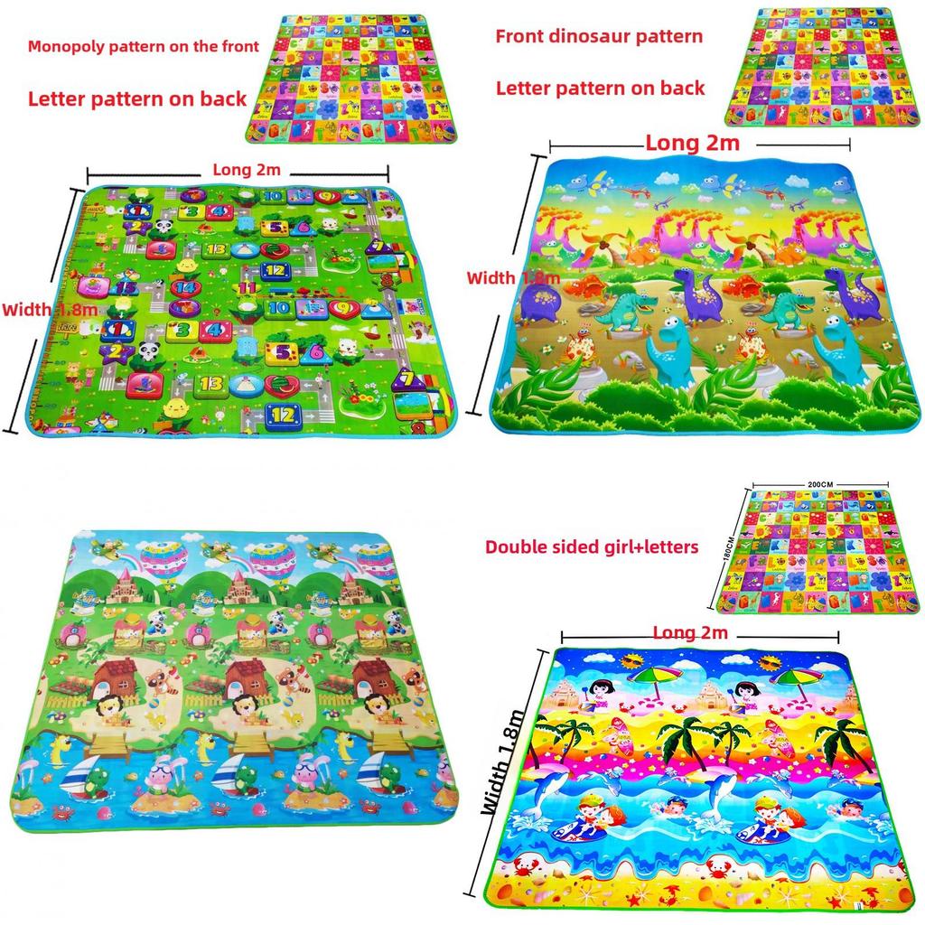 Baby Crawling Mat Eva Foam Foldable Play Gym With Soft Surface For Toddler Learning And Baby Development