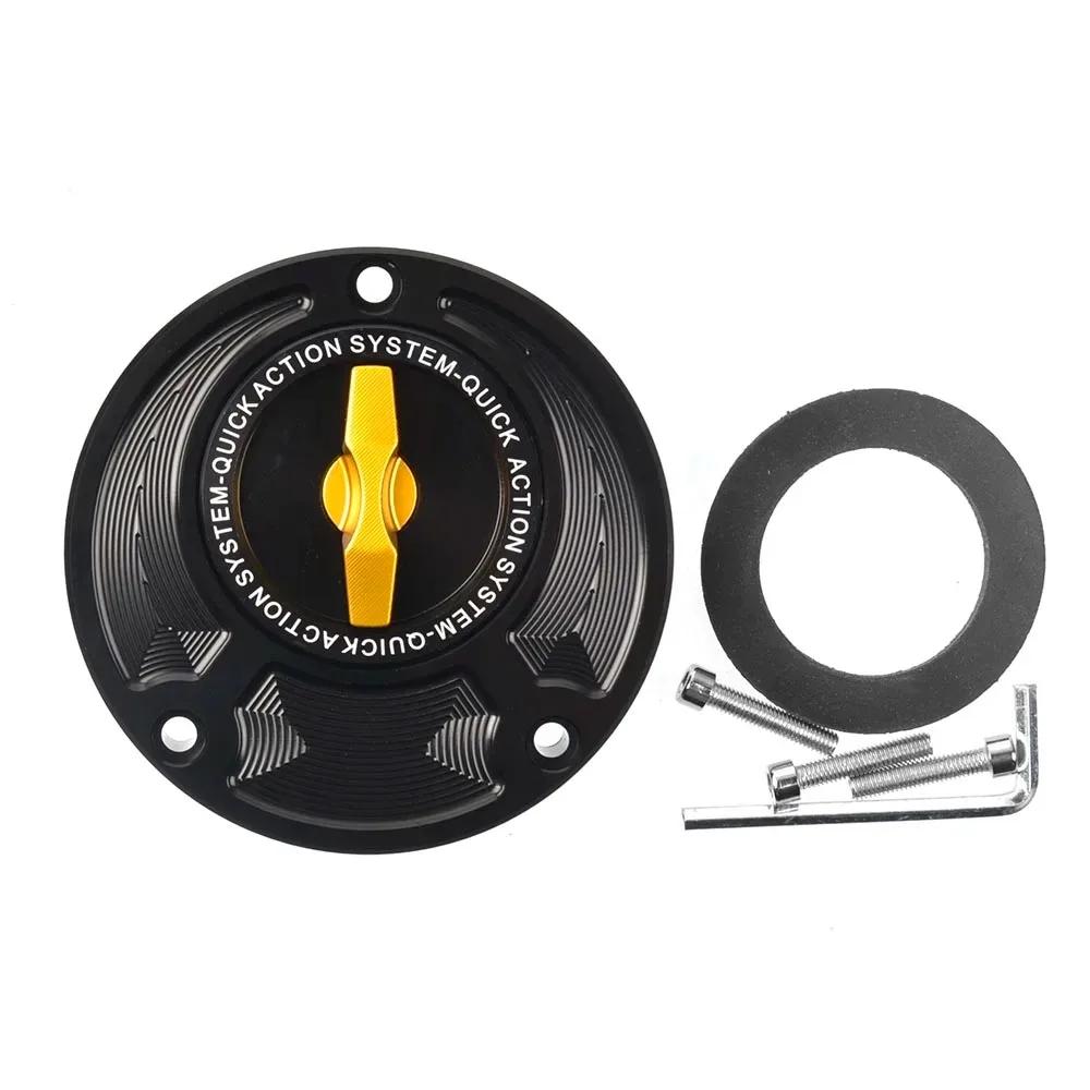 Aluminium Schnellgas Kraftstofftankdeckel Motorrad Schnellöffnungs Tankdeckel für YAMAHA YZF-R3 YZF-R6/S YZF-R7 YZF-R1/M