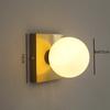 Square Dish LED Wall Lamp Wall Lighting Fixtures for Bedroom Living Room Indoor Ball In the Ball Glass Wall Sconce for Corridor