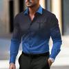 Button-Up Long-Sleeve Shirt with Jesus Cross Print, Great for All Occasions