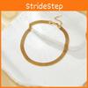 Titanium Gold Elegant Necklace Contemporary Ins Hip Hop Choker For Trendy Style Womens