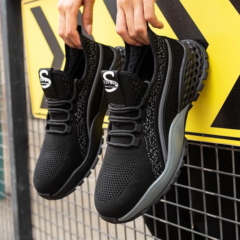 Labor Insurance Shoes Men's Anti-smashing, Anti-piercing, Non-slip and Wear-resistant Shoes, Breathable and Deodorant Work Shoes