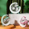 Schreibtischventilator für den Sommer LED 3 Geschwindigkeiten RGB Leistungsstark Leise