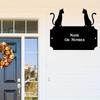 1 Stück personalisiertes Katzen-Metallschild Hausnummernschild Innen Außen Tür Garten Rasen Dekoration