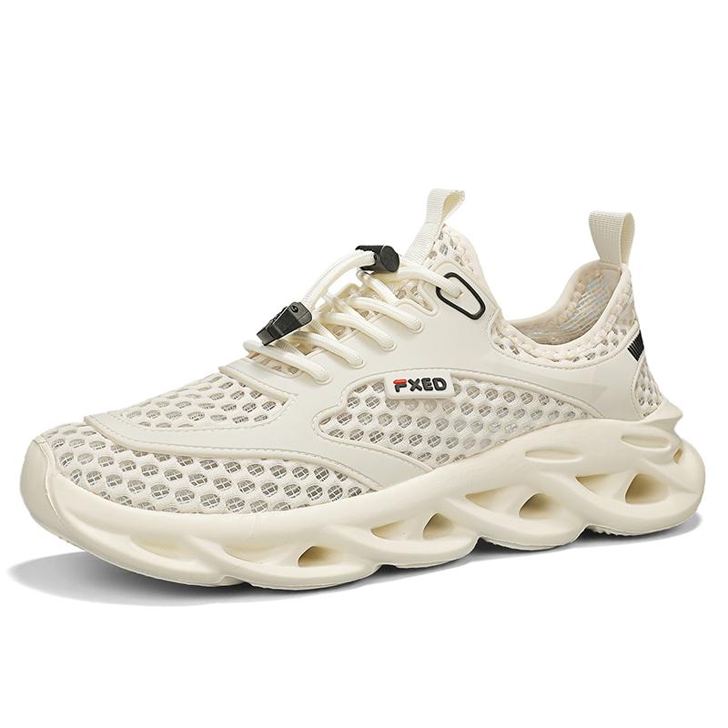 Fashion New Men's Mesh Sneakers Summer Mesh Sports Breathable Casual Shoes Comfortable Men's Tennis Shoes Lightweight Running Shoes