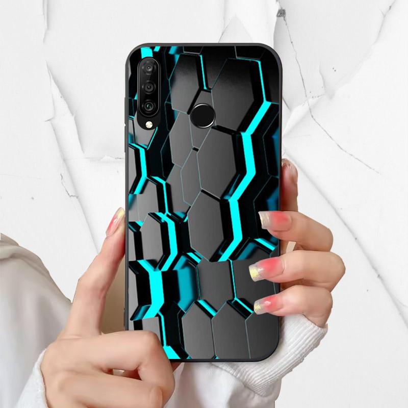 Phone Cover For Huawei P30 Lite Silicone Case MAR-LX1A Fashion Painted Shockproof Soft Fundas For Huawei Nova 4e Coque P30Lite