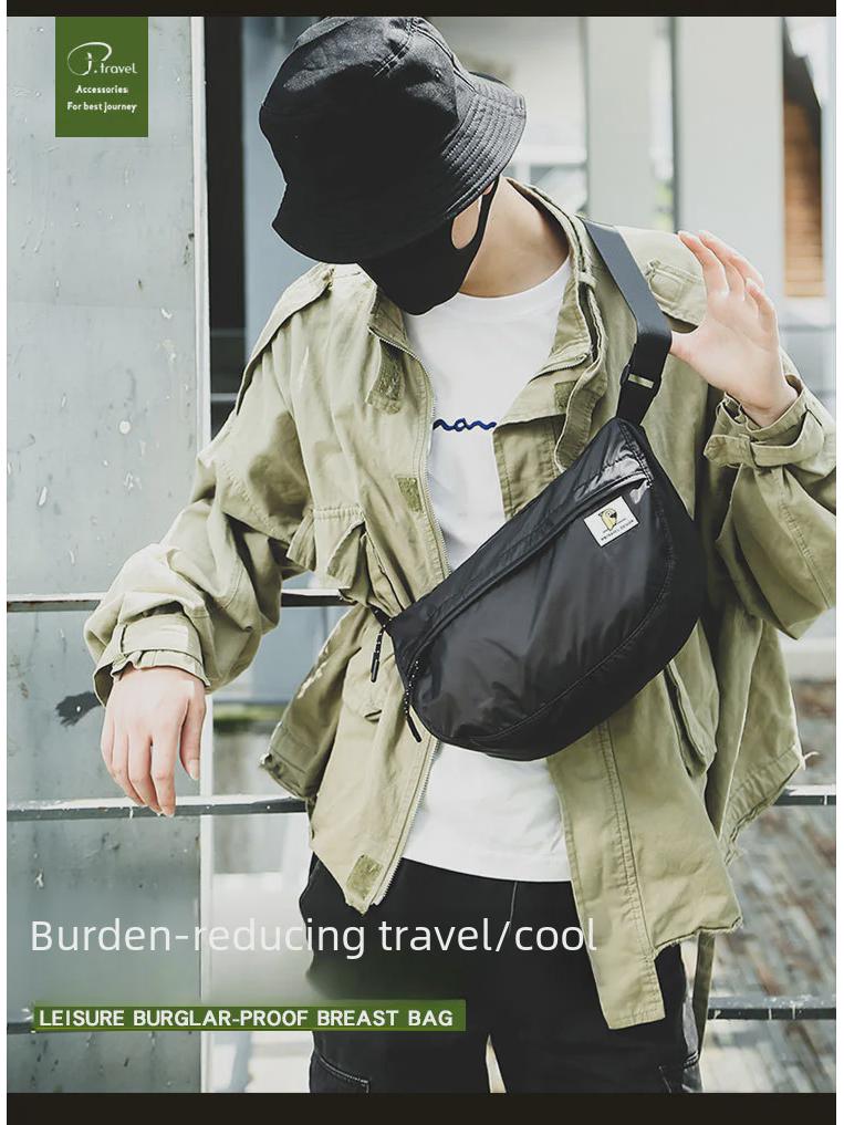 Leichte, faltbare Kuriertasche aus Nylon – großes Fassungsvermögen, ultradünn, tragbar für Outdoor-Aktivitäten im Frühling