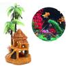1PC Polyresin Aquariums Fish Tank Ornaments Simulation Coconut Tree Castle Aquarium Ornaments Aquario Aquarium Decoration