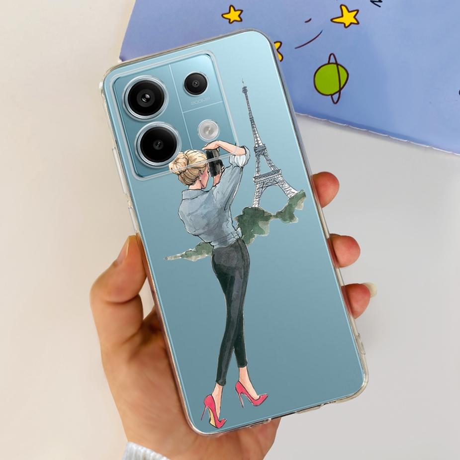 For Xiaomi Poco X6 Pro 5G Case New Fashion Painted Cover Clear Silicone Soft TPU Phone Case For Xiaomi Poco X6 Pro PocoX6 Bumper