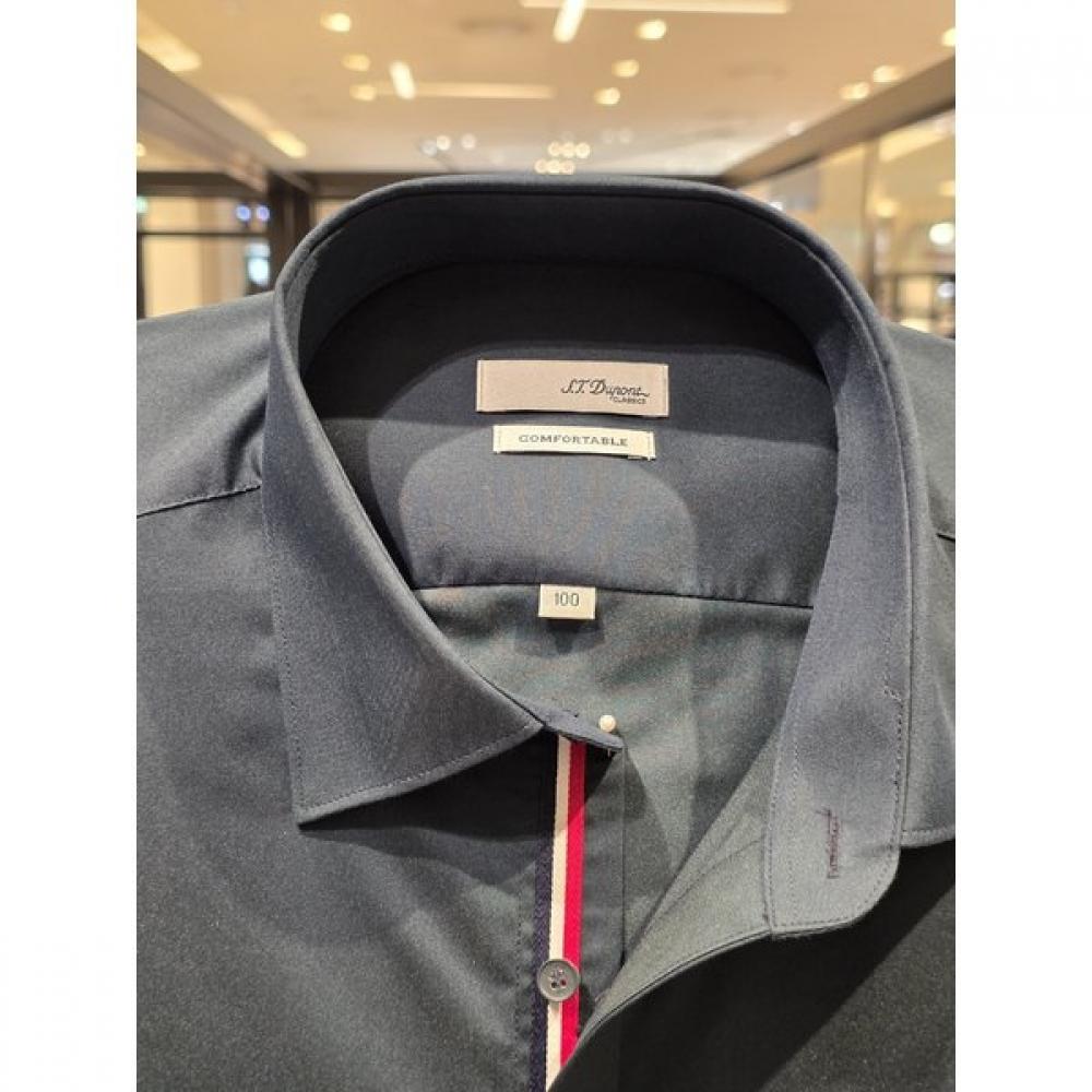 S.T. Dupont Three Color Point Stretch Long Sleeve Slim Fit Shirt Se5sm22ls932sny
