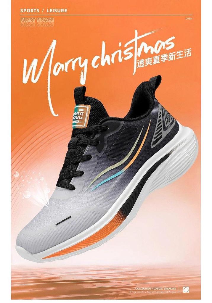2026 Summer Men's Lightweight Mesh Sport Shoes: Breathable, Stylish Gradient Design