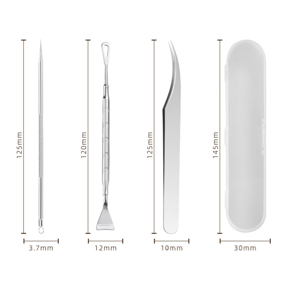 Double Head Blackhead Remover Comedone Removal Stainless Steel Blemish Extractor Tool Whitehead Popping Zit Pimple Popper Tool