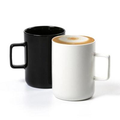 Modern White & Black Simple Mugs (2-pack)