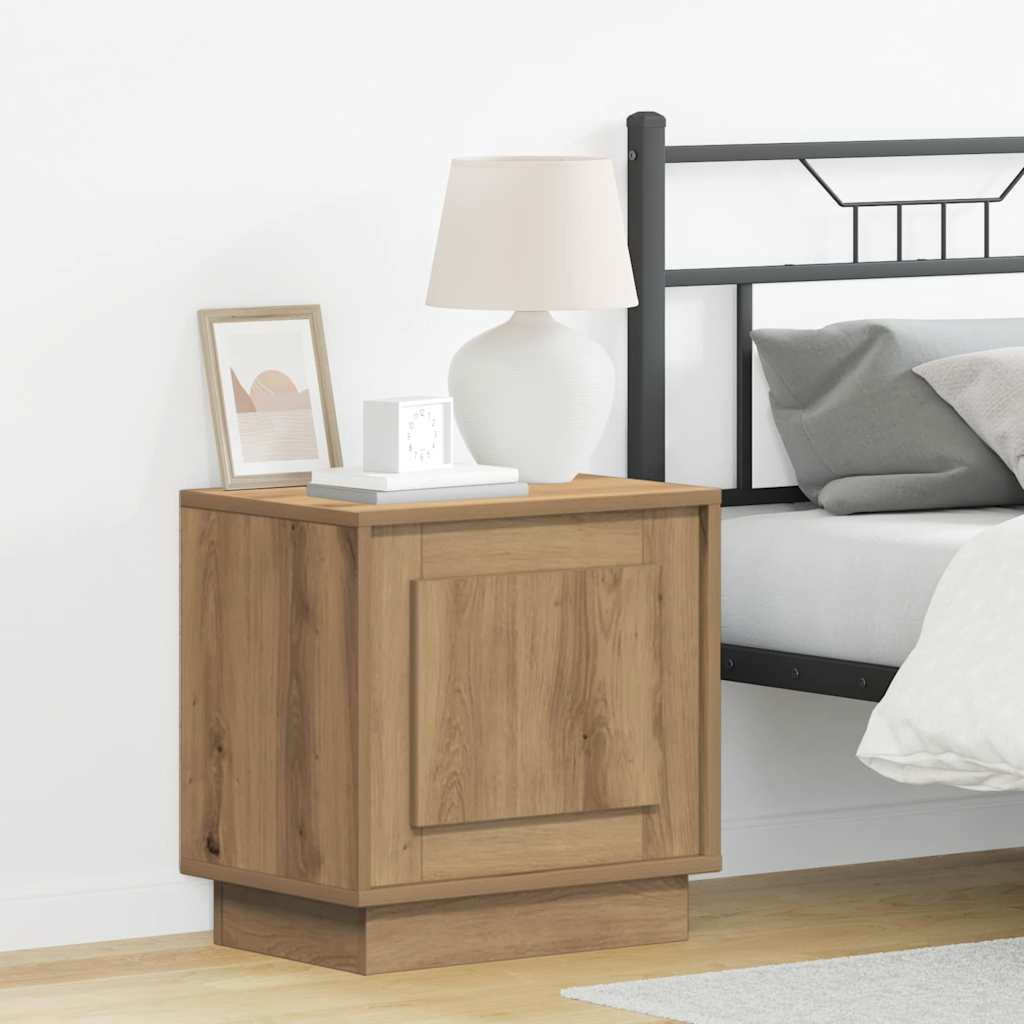 Nightstand Set of 2 Artisan Oak Finish 44 x 34.5 x 45 cm Engineered Wood