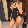 Novo Maiô Sexy com Aro e Bojo Feminino Peça Única Feminino com Efeito Empina Bumbum Monokini Roupa de Banho Banho