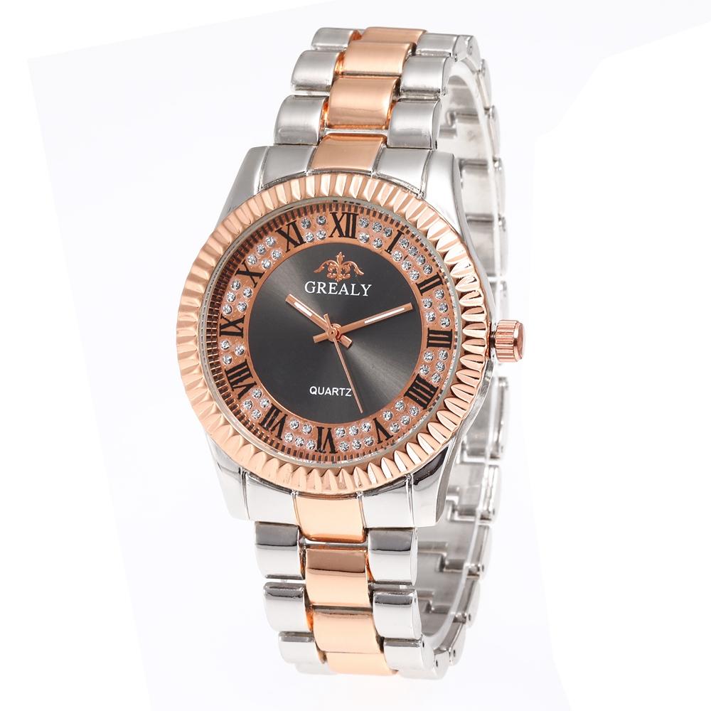 Yeni Moda Kadın Saatleri Paslanmaz Çelik Günlük Sevgililer Saati Erkek Bayan Saat Alaşım Kol Saati Roma Rakamlı Saat Relogio Feminino