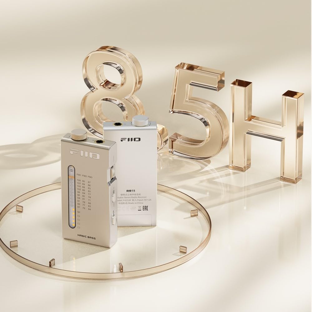 FIIO RR11 FIO-RR11 [Livrat de la un Retailer Japonez Autorizat, Număr de Serie Inclus] Amplificator Radio FM Portabil (Aur)