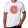 Pink Grapefruit Slice Tshirt Casual Street Style Short Sleeve Tee