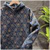 T-shirt Felpa da Uomo Autunno Inverno in Velluto a Maniche Lunghe Nuova Casual Slim con Cappuccio Giacca Top Jacquard Ins