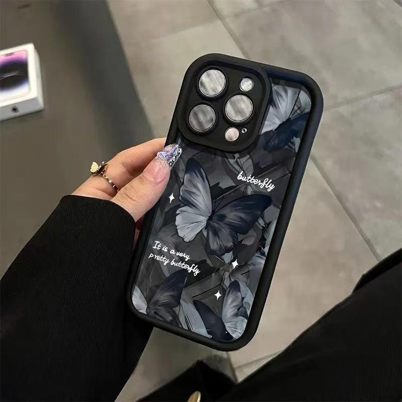 Creative Butterfly Phone Case for iPhone 13, 14, 15, 16 Pro & Apple 17 Pro - European & American Design iPhone 17 Pro