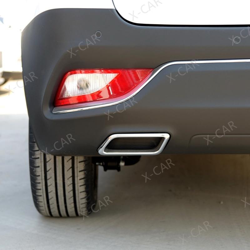 For JAC Refine S3 T5 Front Rear Bumper Fog Lamp Foglight Chrome Trim Decorative Strip