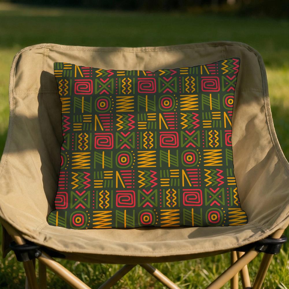 African Tribal Pattern Cushion Cover Soft Reversible  Durable Pillow Cover  MultiScene Use for Home  Car Daily Comfort 30X30cm