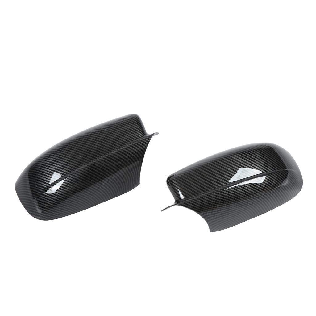 2PCS Rearview Mirror Cover Carbon Fiber Style with Double Sided Adhesive Replacement for Chrysler
