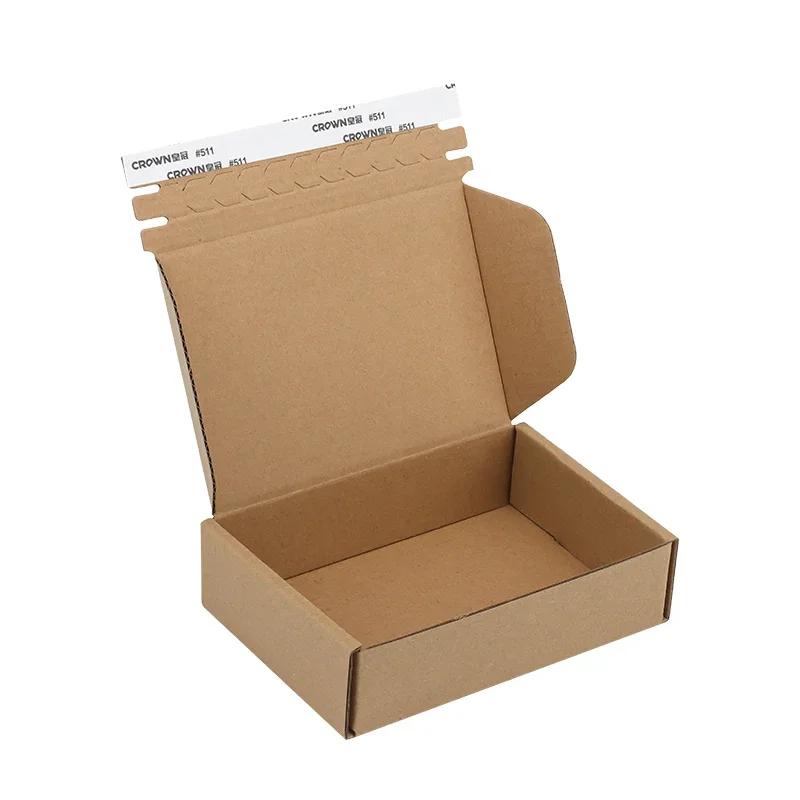 

Self-adhesive Zippering Carton Easy To Tear Open Jewelry Clothing Gifts Packaging Box Express Transportation Logistics Paper Box 30pcs 15x10x4cm