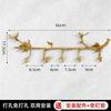 Decorative Retro Brass Coat Hooks Rust-Resistant Bird Clothes Hanger Unique Wall Mounted Branch Design for Entryway Organization