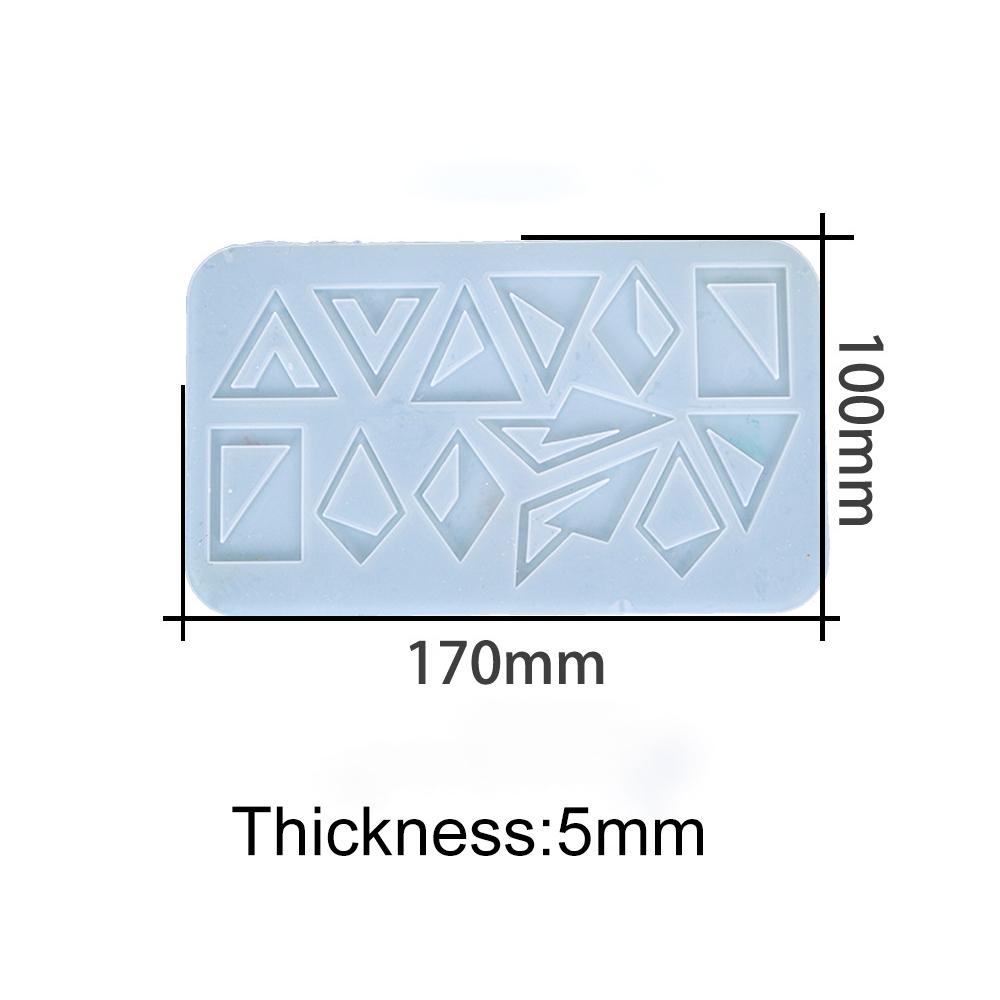 Earring Pendant Silicone Mold Epoxy Resin Jewelry Making Molds Heart Leaves Moon DIY Charms Pendant Mould Creative Jewelry Craft